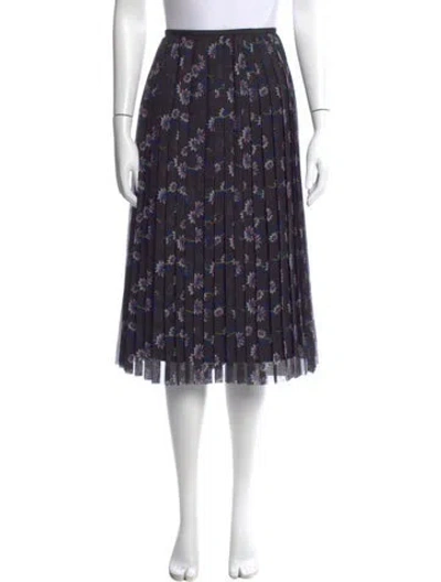 Pre-owned Kenzo Floral Print Knee-length Skirt W/ Tags In Multi