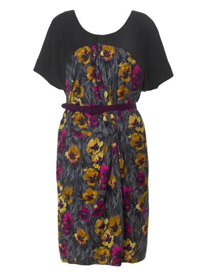 Pre-owned Kenzo Floral-print Midi Dress