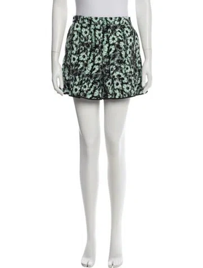 Pre-owned Kenzo Floral Print Mini Shorts