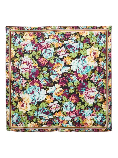 Pre-owned Kenzo Floral-print Scarf