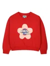 Kenzo Floral-print Sweatshirt In Red