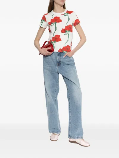 Kenzo Floral Print T-shirt In Multi