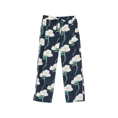 Kenzo Archive Rose Pajama Pant In Blue