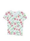 Kenzo Floral-print T-shirt In Multi