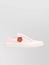 KENZO FLOWER EMBROIDERED LOW TOP SNEAKERS