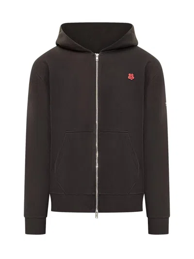 Kenzo Flower Hoodie In Black