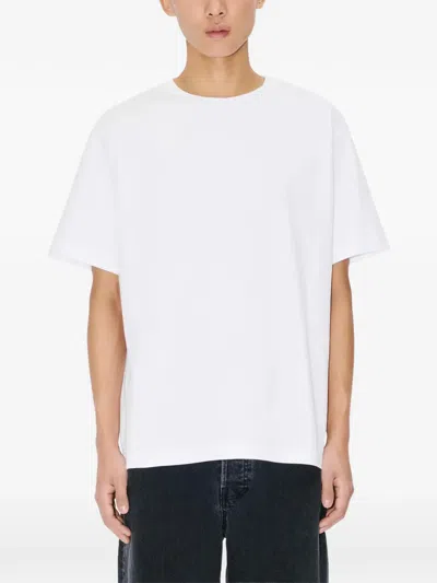 Kenzo Graphic Crew Neck Silk Nylon T Shirt In White