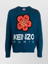 Kenzo Logo And Flower Wool Sweater