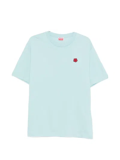 Kenzo Boke Flower Embroidered Crew Neck T-shirt In Multi
