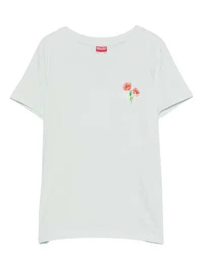 Kenzo Flower-print T-shirt In Green