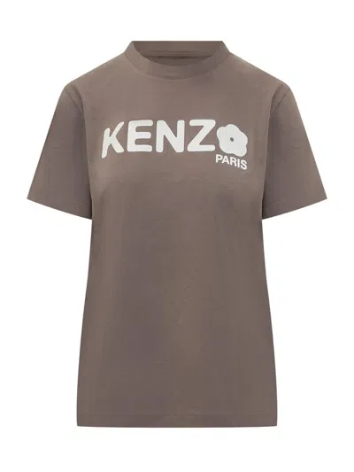 Kenzo Flower T-shirt In Gray