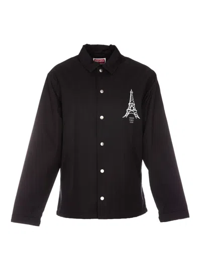 KENZO FRONT LOGO PRINTED JACKET