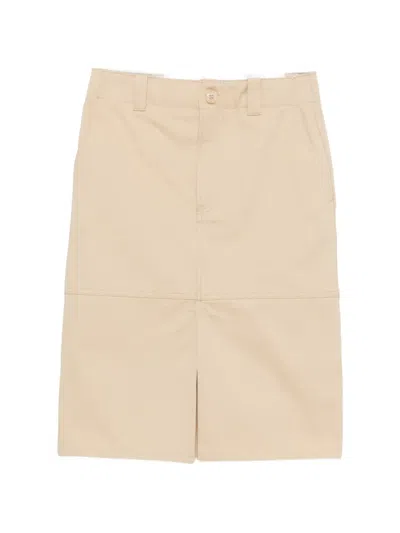 Kenzo Front-slit Button-fastening Midi Skirt In Pink