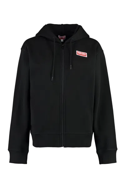 Kenzo Full Zip Hoodie In Black