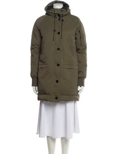 Pre-owned Kenzo Fur Coat In Green