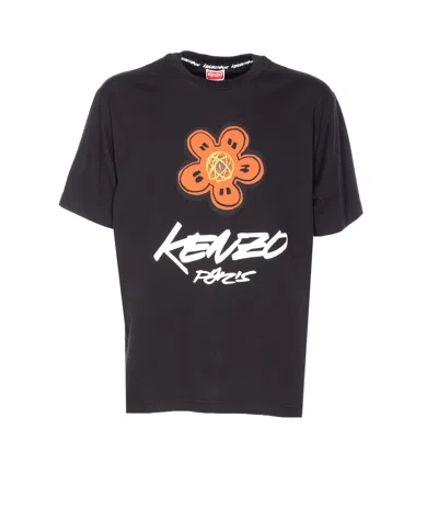 Kenzo Futura 2000 Cotton T-shirt In Black