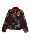 Kenzo Futura Embroidered Jacket In Brown
