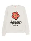 Kenzo Futura Logo Cotton Sweatshirt In White