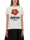 Kenzo Logo Printed T-shirt In White