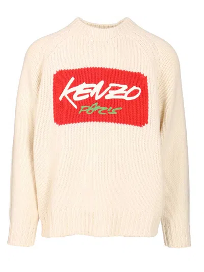 KENZO KENZO FUTURA SWEATER KNITWEAR WHITE