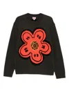 Kenzo Futura Wool Crewneck Jumpers In Green
