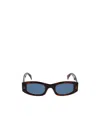 Kenzo Geometric Frame Sunglasses In Blue