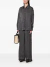 Kenzo Geometric-pattern Shirt In Gray