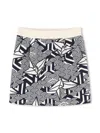 Kenzo Geometric-print Mini Skirt In Blue