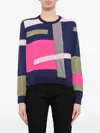 Kenzo Geometric-pattern Long-sleeve Sweater In Multi