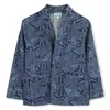 Kenzo Abstract Pattern Denim Jacket In Blue
