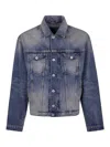 Kenzo Gilet Trucker In Azul