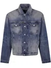 Kenzo Gilet Trucker In Ds Medium Stone Blue