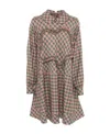 Kenzo Woman Mini Dress Antique Rose Size 4 Wool In Multicolor