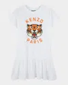 Kenzo Tiger-print Dress In White