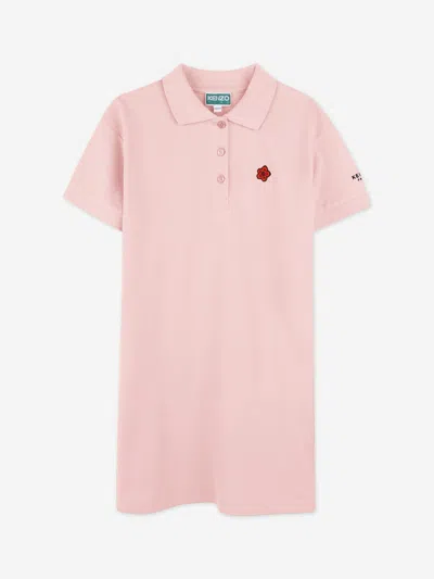 Kenzo Babies'  Girls Boke Flower Polo Dress In Pink