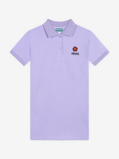Kenzo Babies'  Girls Boke Flower Polo Dress In Purple