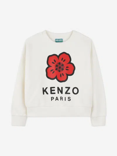 Kenzo Kids'  Girls Boke Flower Sweatshirt In White