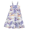 Kenzo Graphic-print Strappy Dress In White