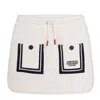 Kenzo Logo-appliqué Cotton Miniskirt In White