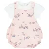 Kenzo Girls Graphic-print Romper Set In Pink