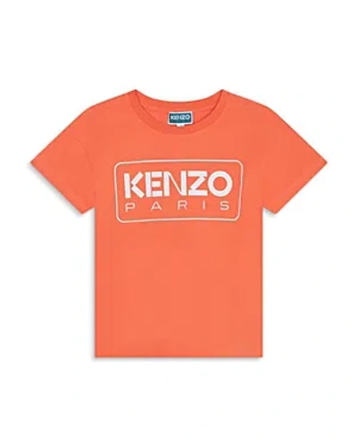Kenzo Girls' Logo Graphic Tee - Little Kid, Big Kid In Poppy