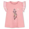 Kenzo Girls Logo-print Cotton Dress Set In Pink