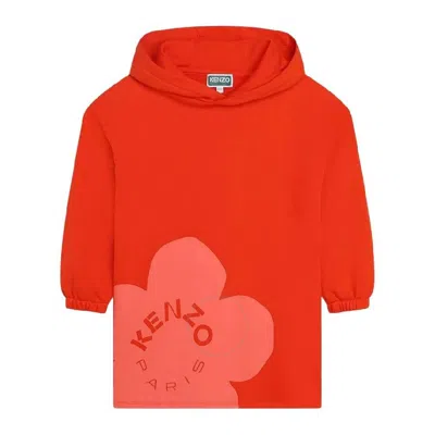Kenzo Kids'  Girls Logo-print Hooded Dress