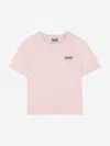 Kenzo Girls Logo Print T-shirt In Pink