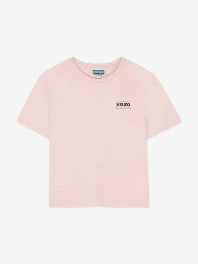 Kenzo Babies'  Girls Logo Print T-shirt In Pink