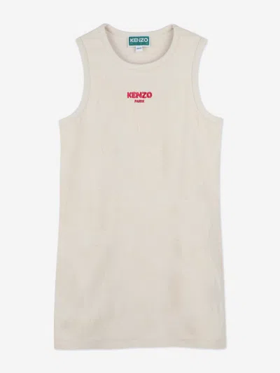 Kenzo Babies' Girls Logo Tank Dress In Neutral