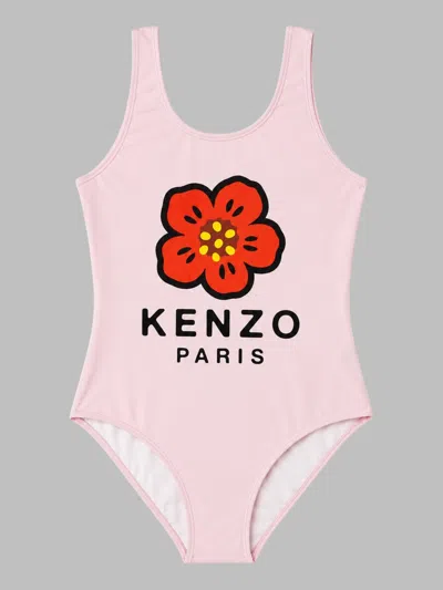 Kenzo Kids'  Costume Intero In Pink