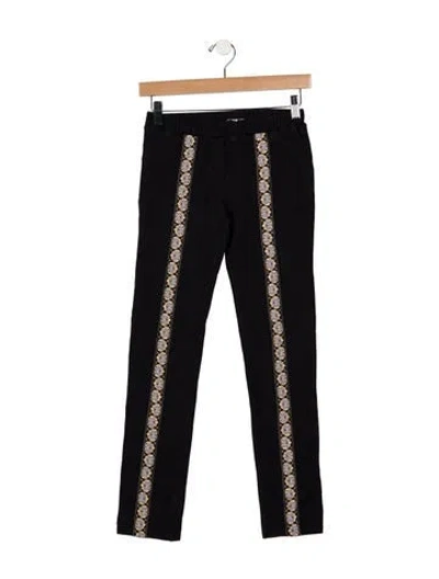 Pre-owned Kenzo Kids' Girls Pattern Printed Sweatpants In Blue