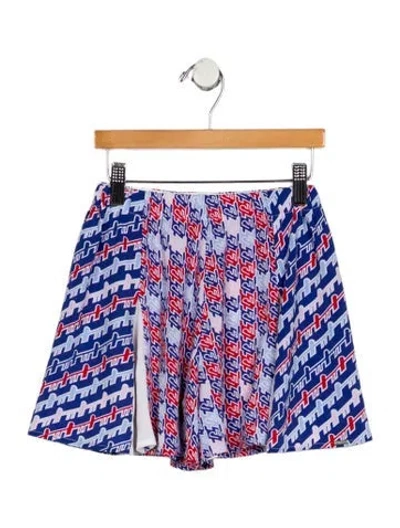 Pre-owned Kenzo Babies' Girls' Printed Shorts In Blue