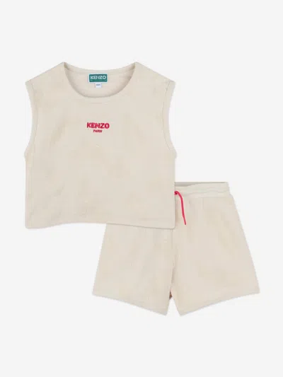 KENZO KENZO GIRLS TANK TOP AND SHORTS SET